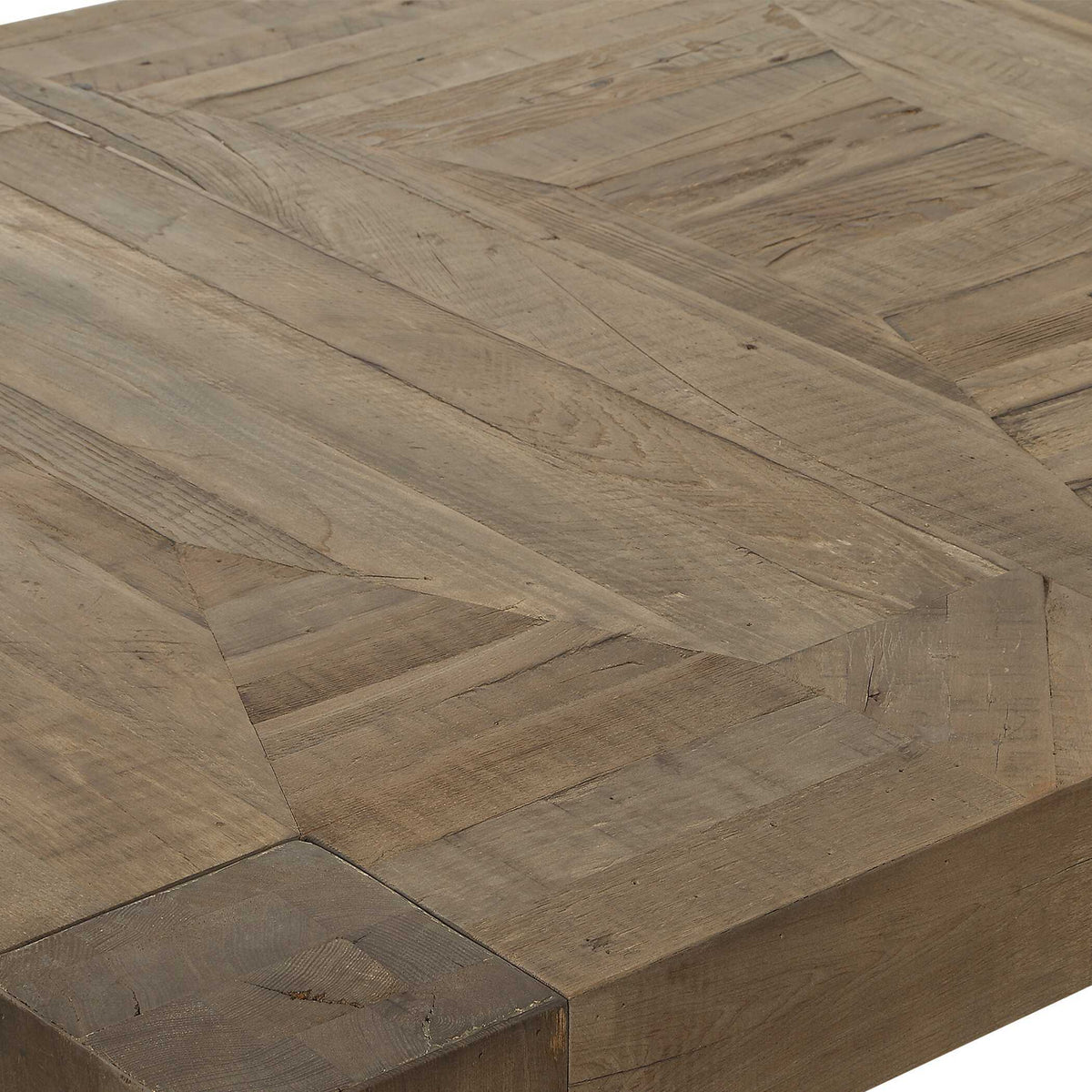 Aldan Reclaimed Dining Table Oak - Light Brown by Uttermost - View 6