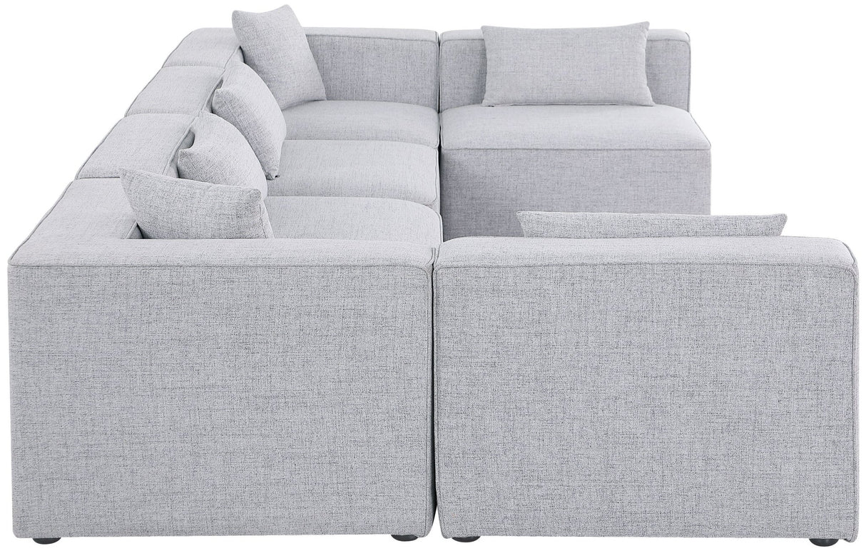 Cube - Modular Sectional 6 Piece - Gray | Home Elegance USA