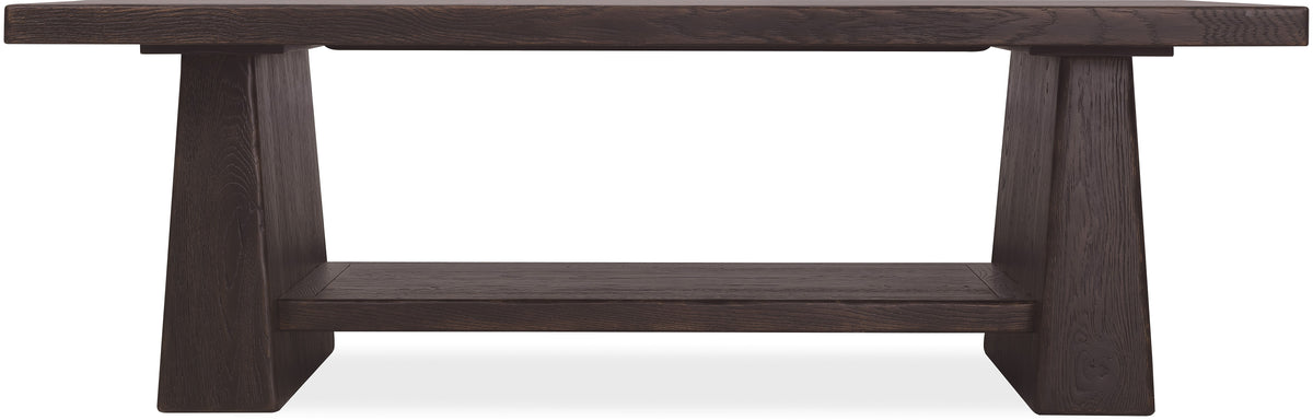Driftwood Rectangle Coffee Table Burnt Timber - Black by Hooker Furniture - View 3