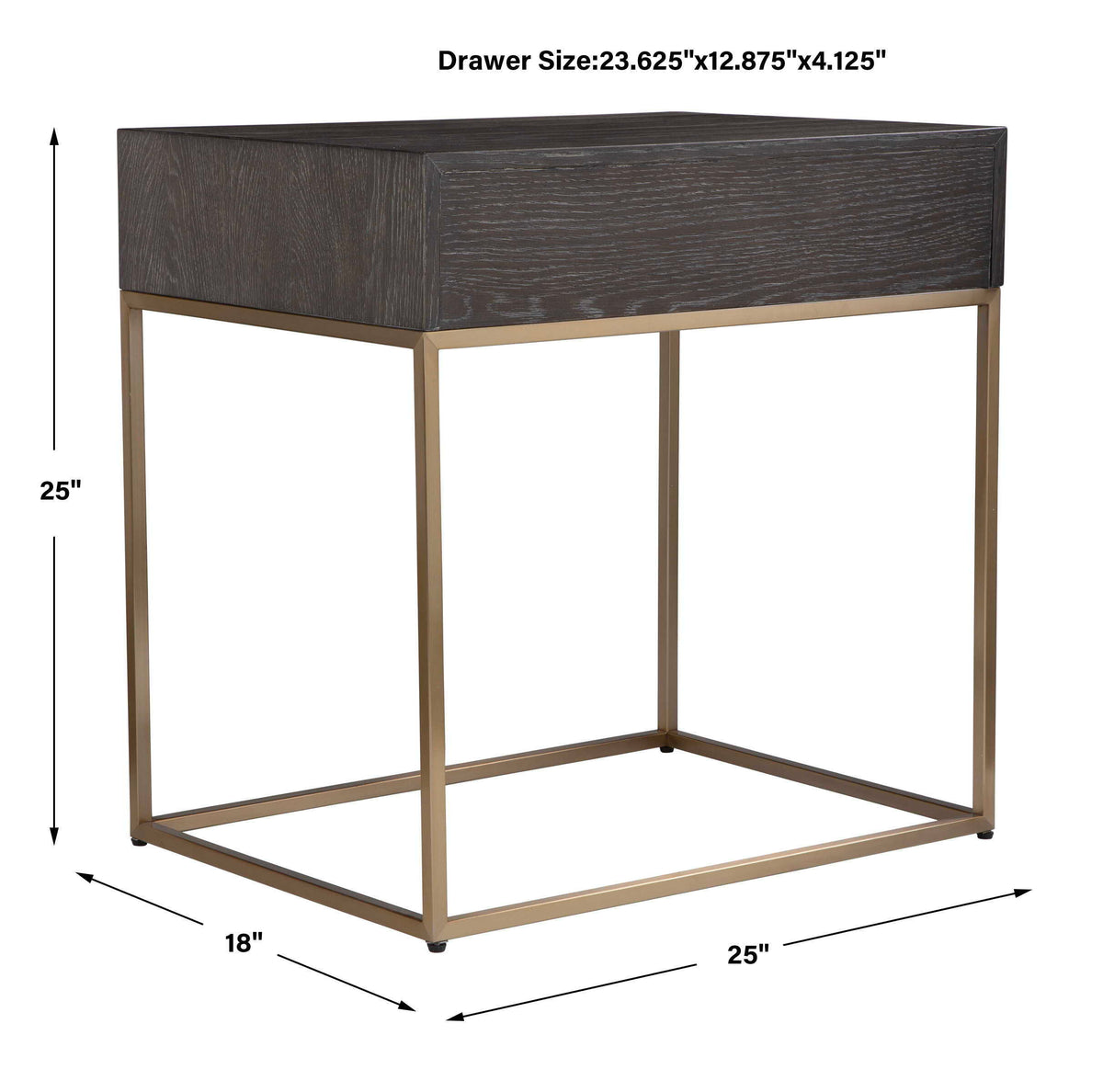 Armistead Walnut Side Table - Dark Brown by Uttermost - View 6