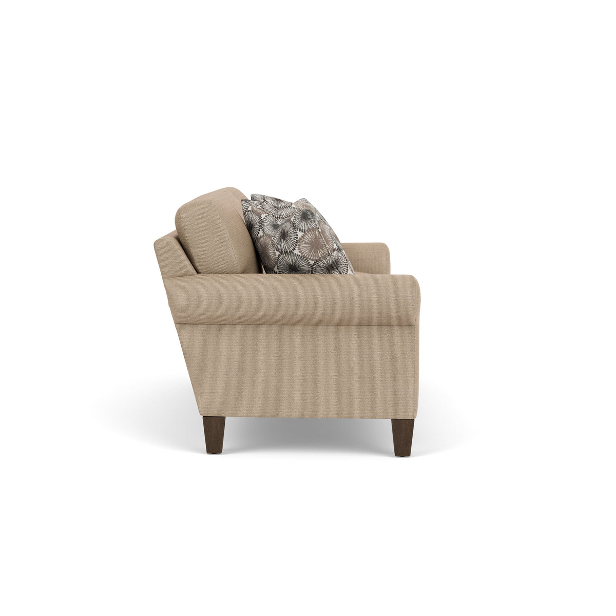 Moxy Fabric Sofa, Curved Sock Arms | Flexsteel