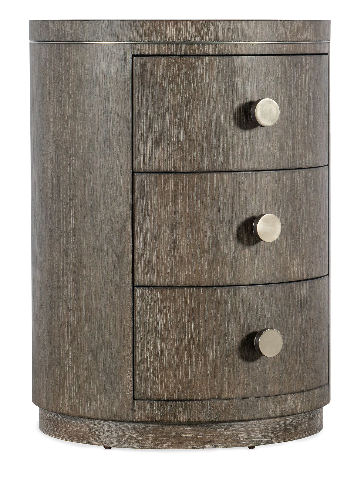 Modern Mood Round Nightstand - Dark Brown / Dark Gray by Hooker Furniture - View 1
