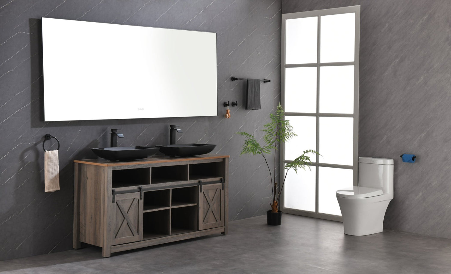 84x 36Inch LED Mirror Bathroom Vanity Mirror with Back Light, Wall Mount Anti - Fog Memory Large Adjustable Vanity Mirror | Home Elegance USA