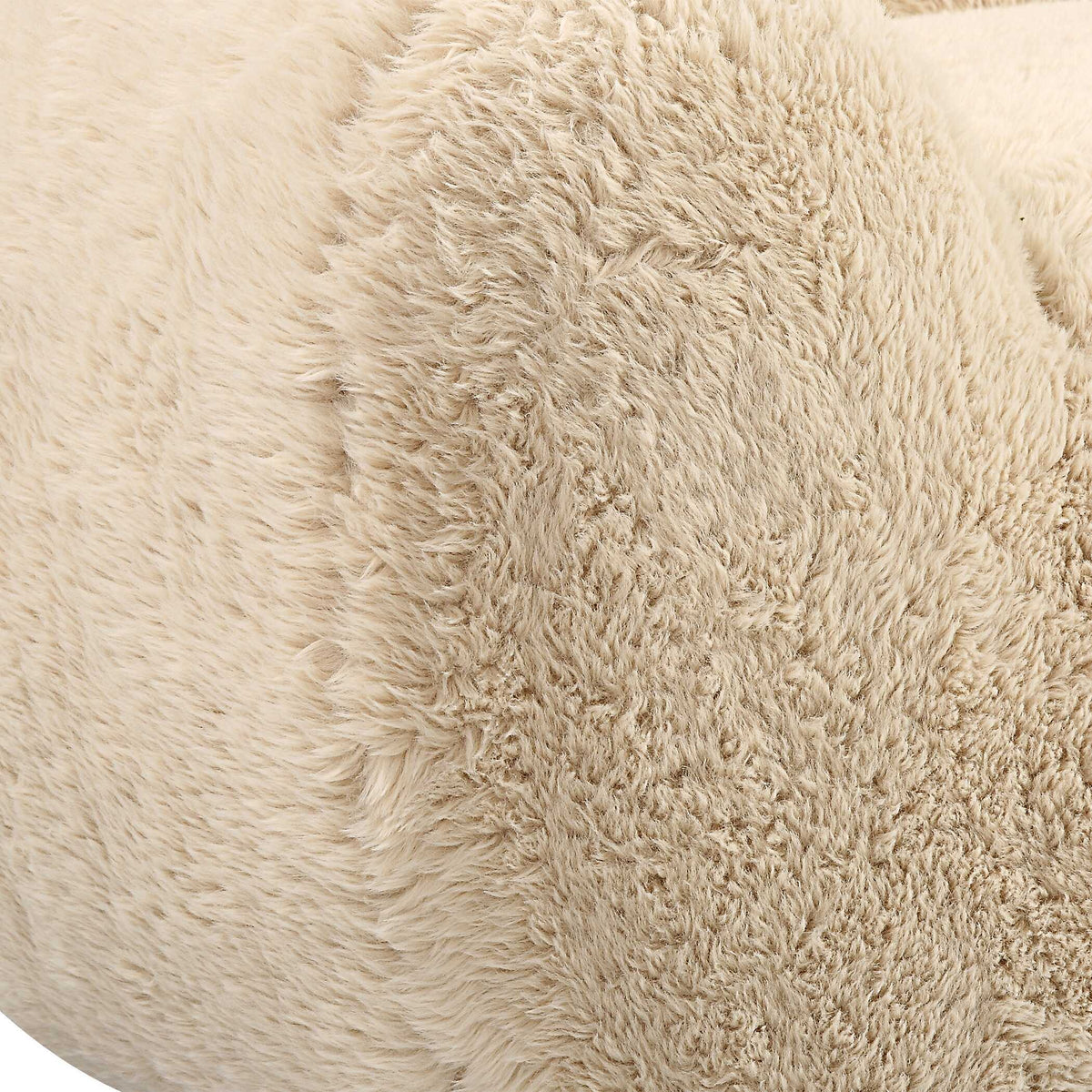 Abide Rounded Sheepskin Sofa - Beige by Uttermost - View 8