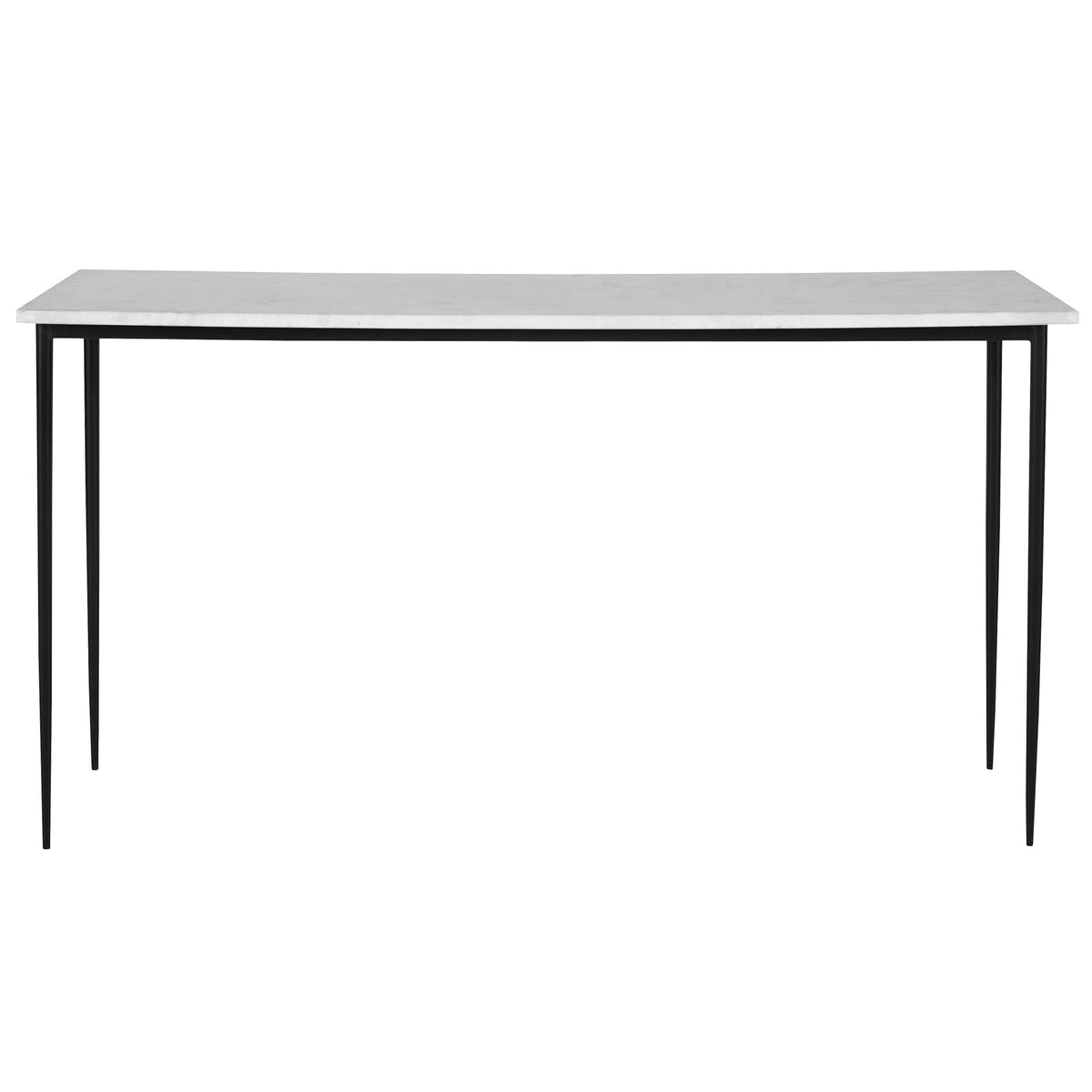Nightfall Marble Console Table - White / Black by Uttermost - View 1