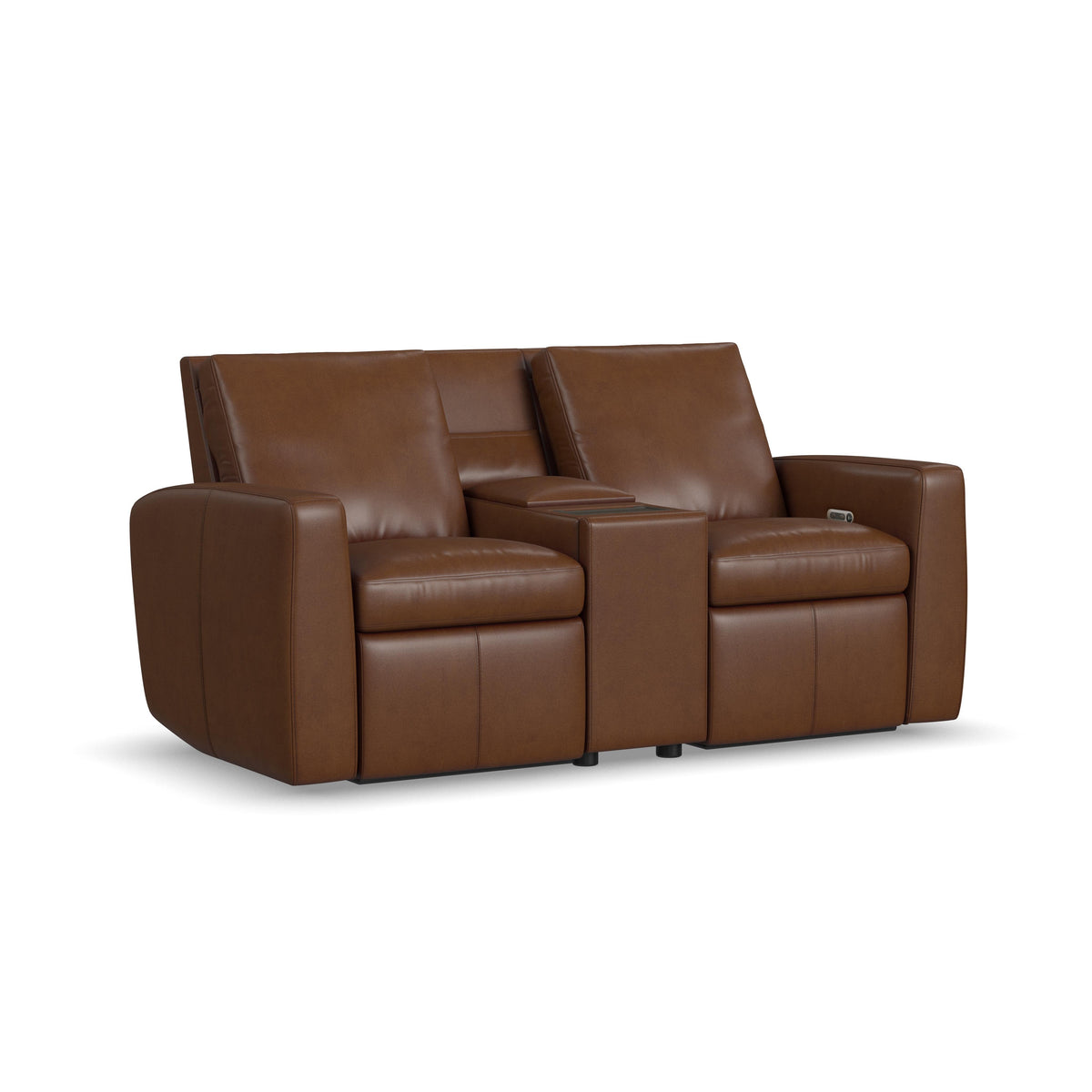 Aria Power Reclining Loveseat With Console - Sedona | Flexsteel