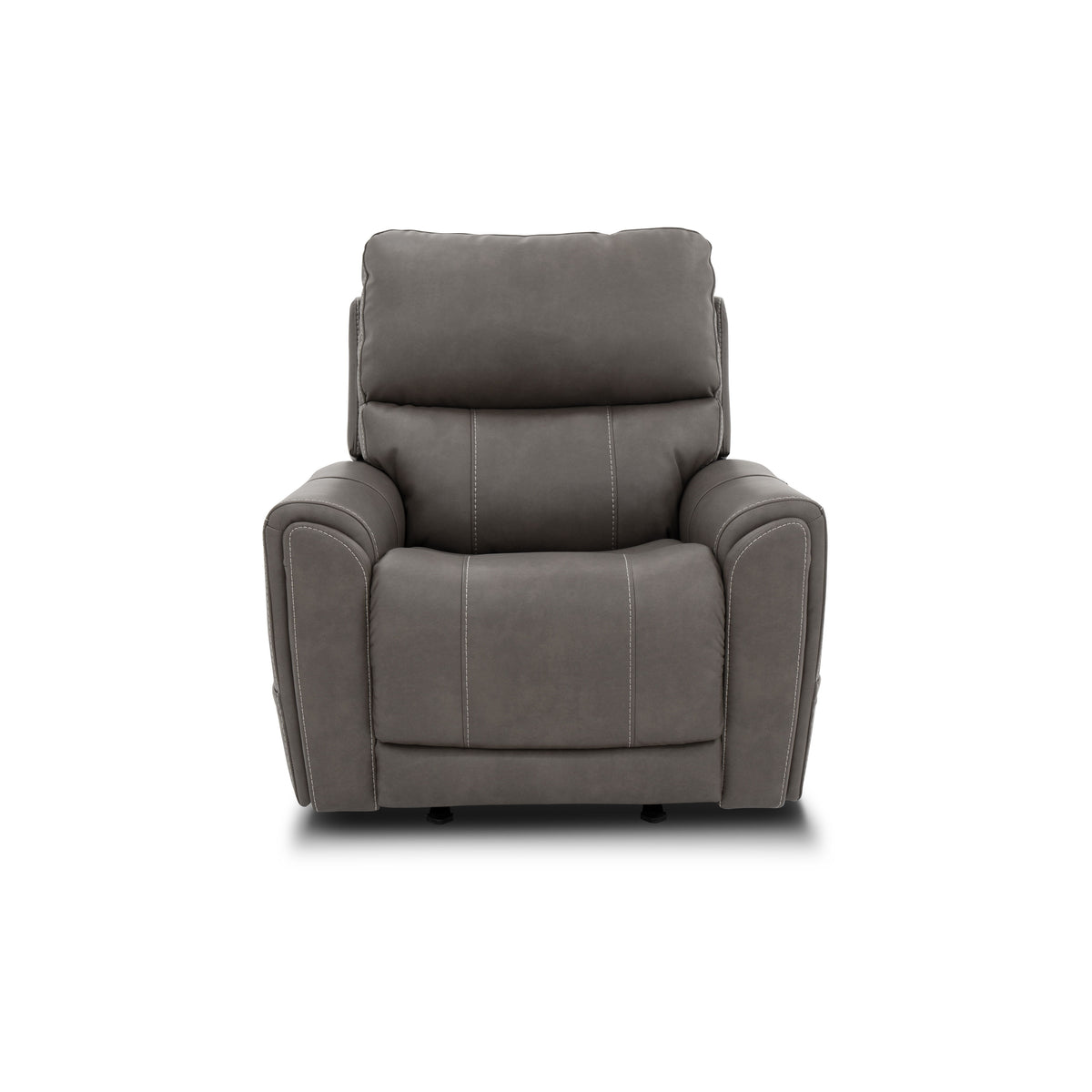 Carter Power Rocking Recliner With Power Headrest, Lumbar, Heat & Massage - Smoke | Flexsteel