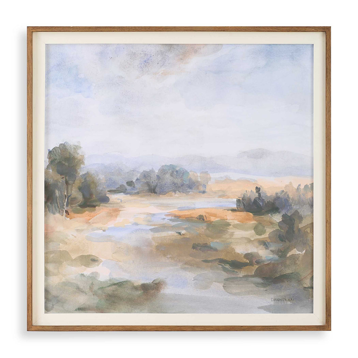 River Afternoon Landscape Print - Light Brown by Uttermost - View 1