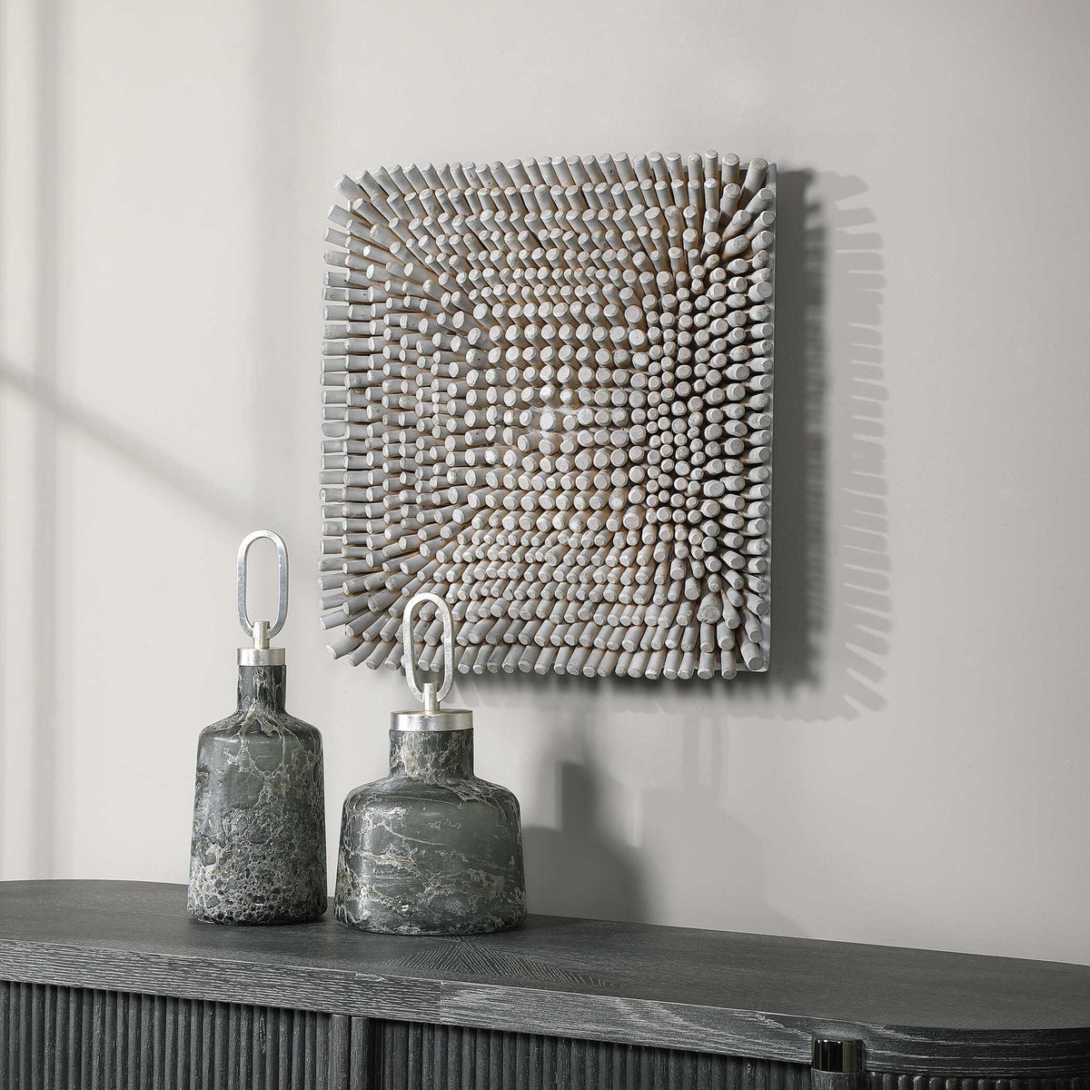 Portside Wood Wall Panel Silver - Gray by Uttermost - View 3