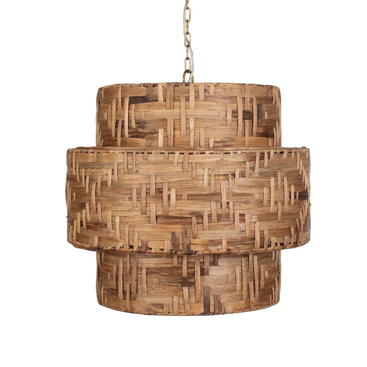 Water Hyacinth 4 Light Woven Pendant - Light Brown by Uttermost - View 6