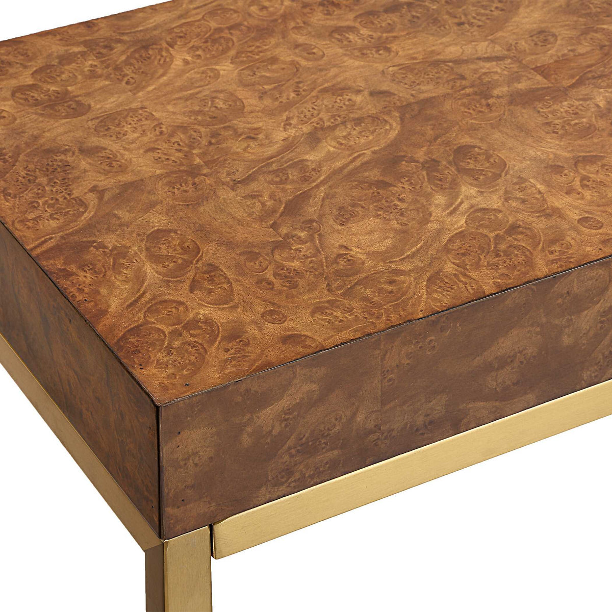 Moran Burl Console Table - Light Brown by Uttermost - View 4