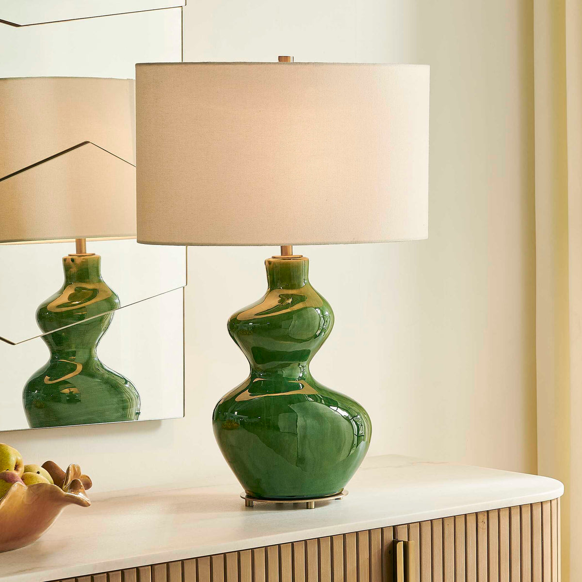 Esall Table Lamp - Green by Uttermost - View 2