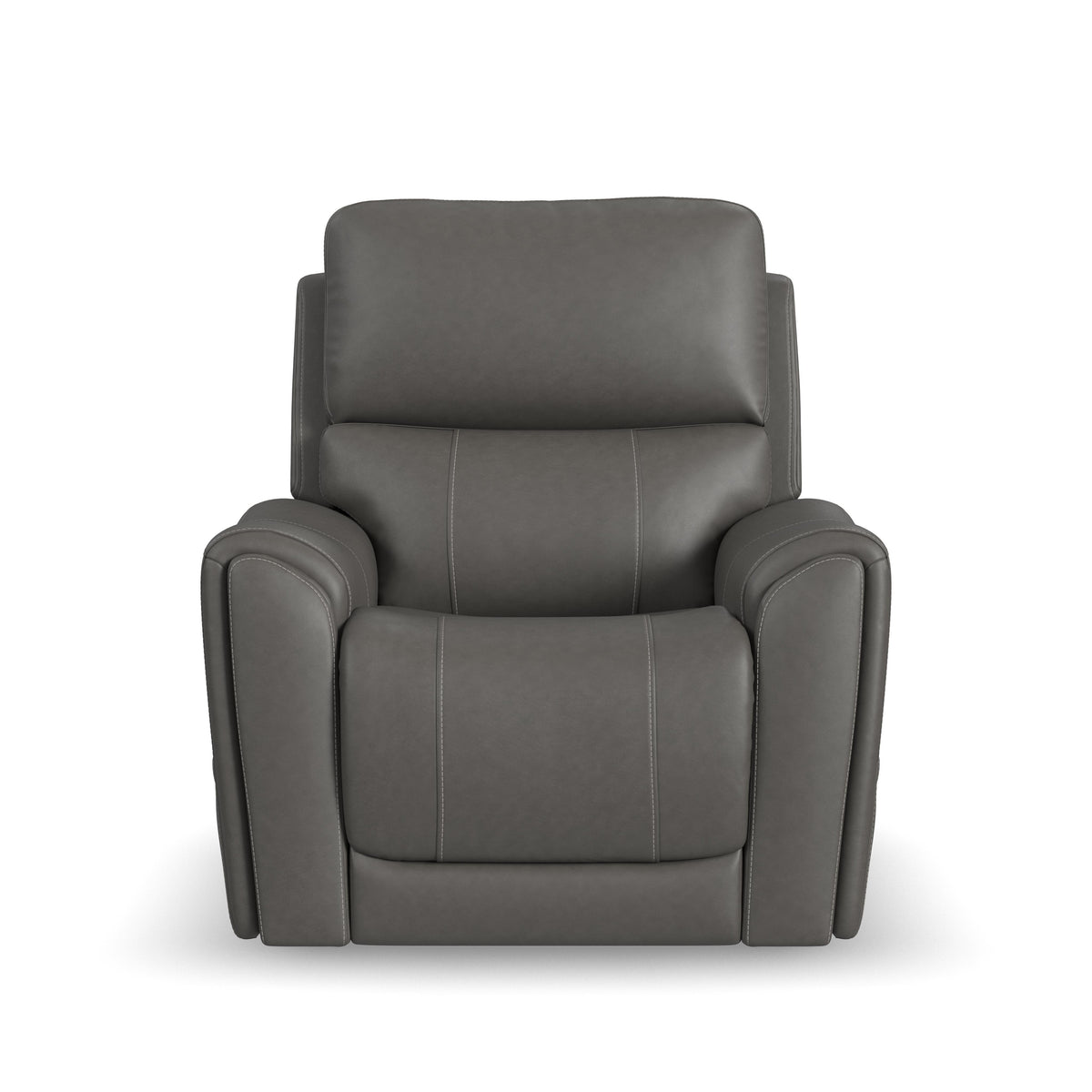 Carter Power Lift Recliner With Power Headrest, Lumbar, Heat & Massage - Smoke | Flexsteel