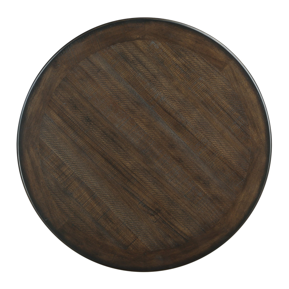 Antique White and Brown Finish 5pc Counter Height Dining Set Table w Built - in Shelves and 4x Counter Height Chairs Wooden Dining Room Furniture | Home Elegance USA