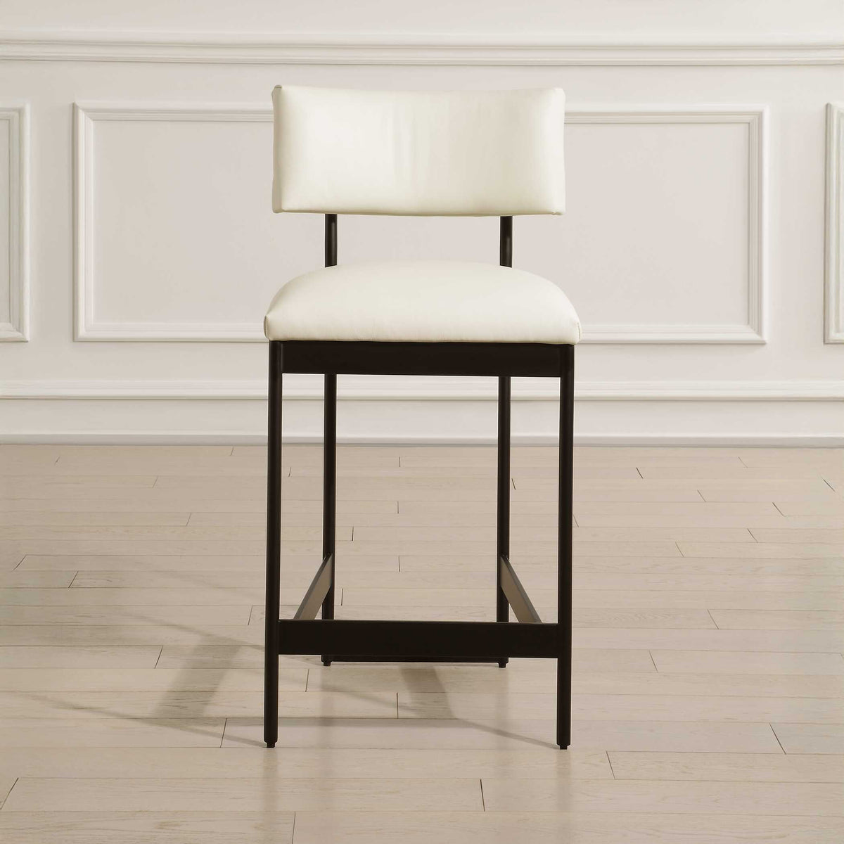 Apsley Counter Stool - Black / White by Uttermost - View 2