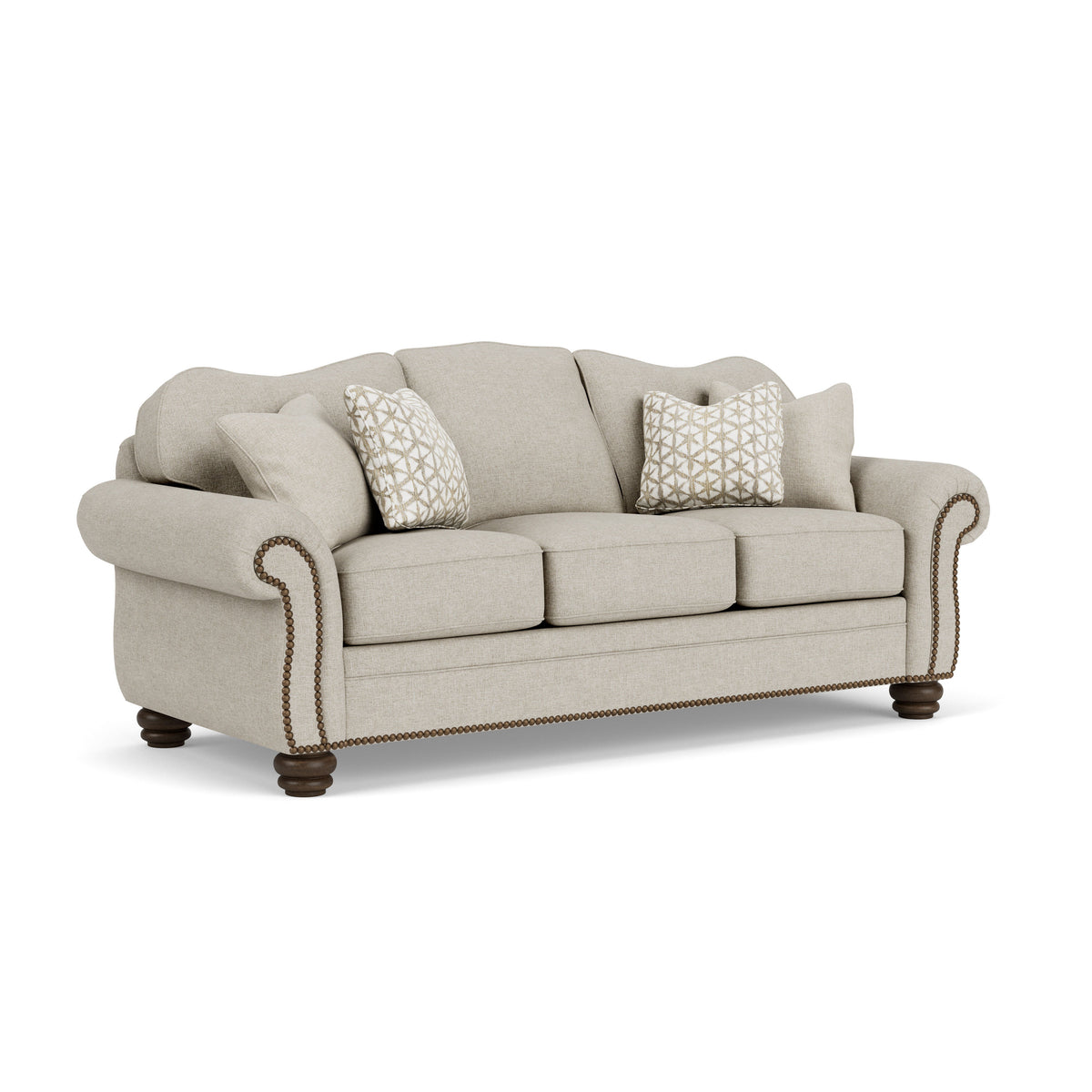 Bexley Fabric Sofa, Nailhead Trim | Flexsteel