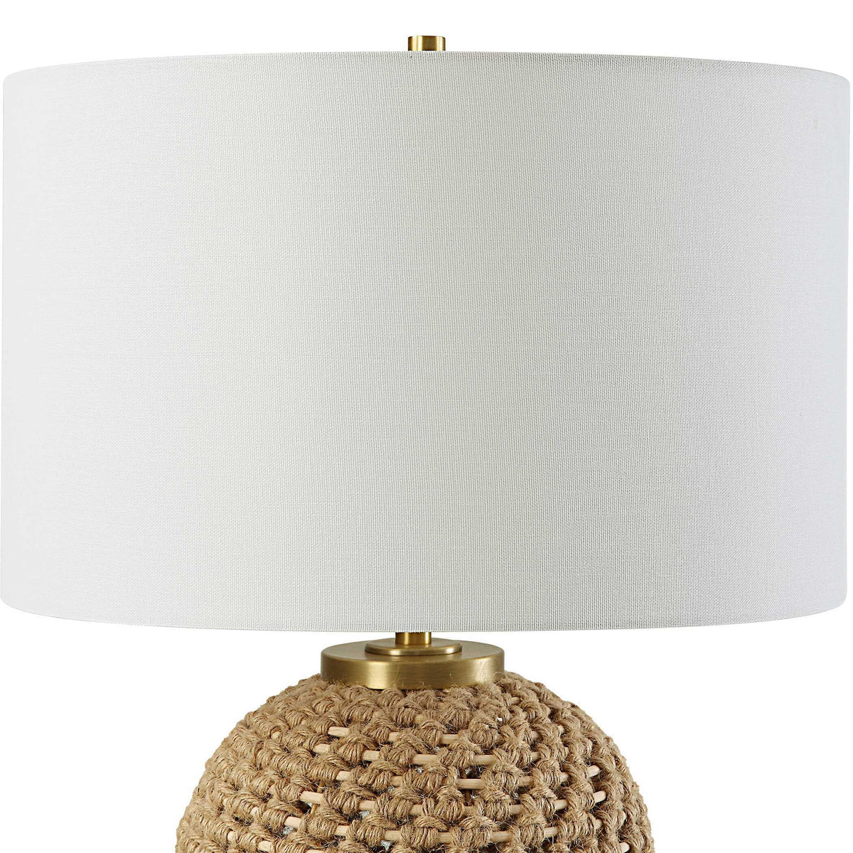 Kendari Rope & Rattan Table Lamp - Yellow by Uttermost - View 5