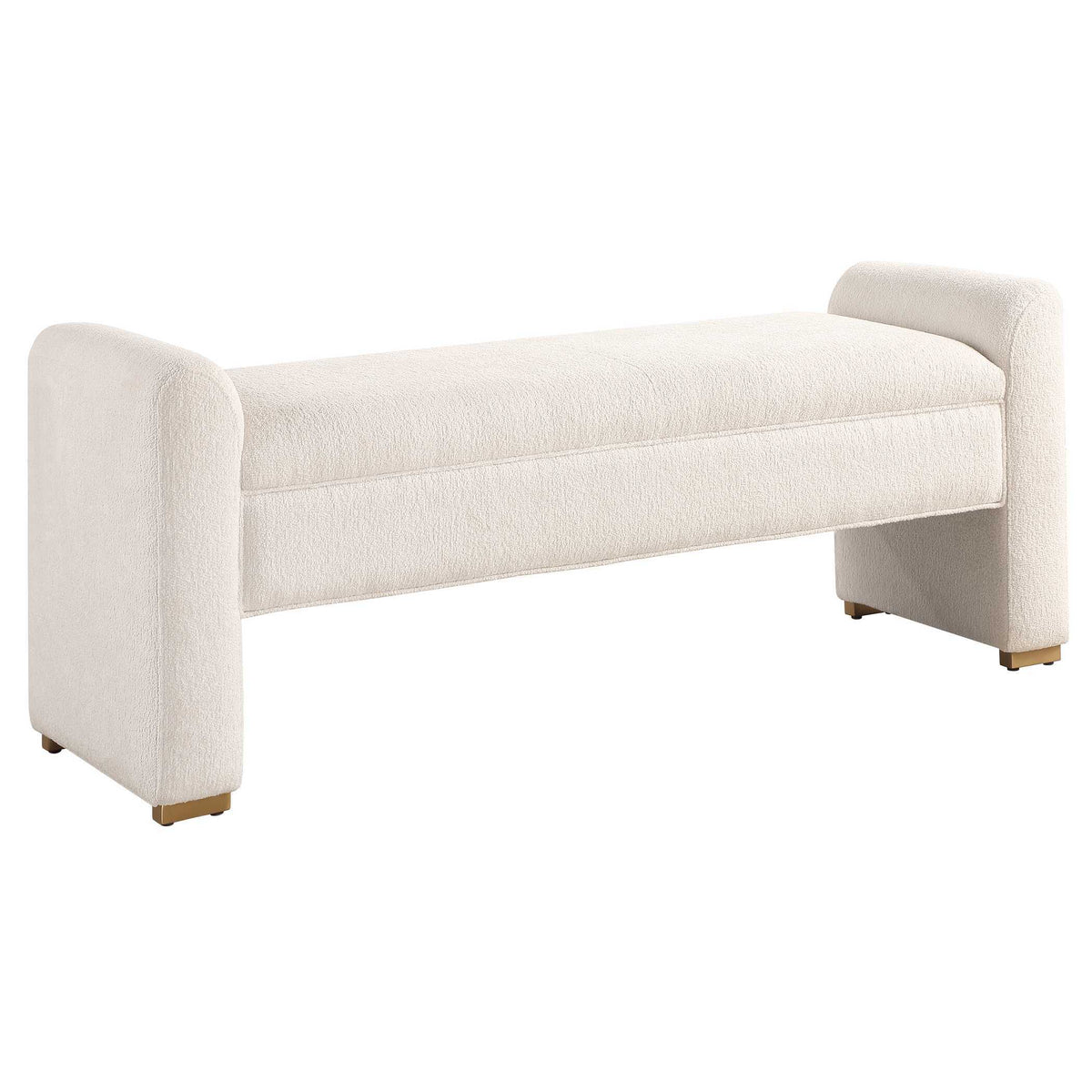Caliste Bench - White by Uttermost - View 3
