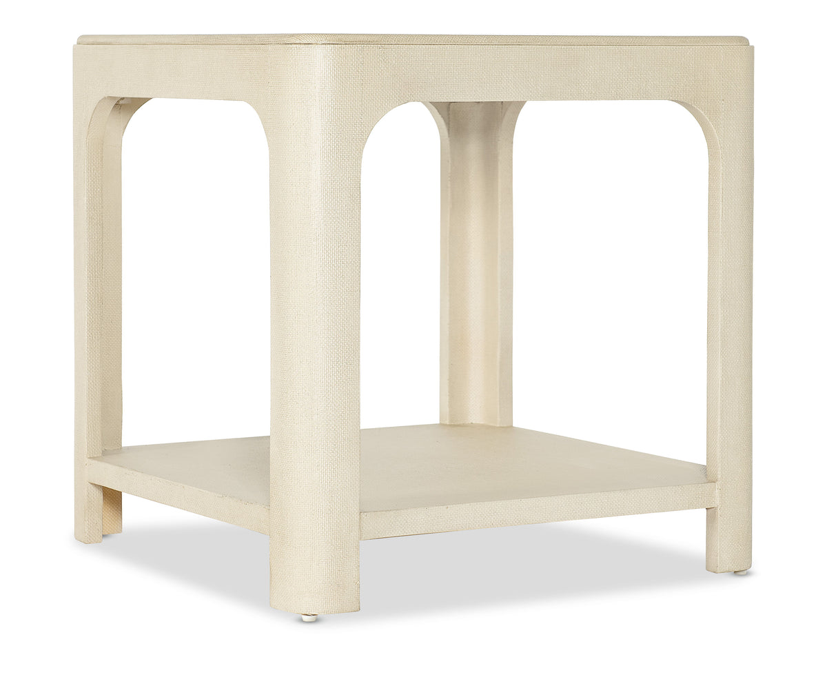 Archives Raffia End Table - Beige by Hooker Furniture - View 1