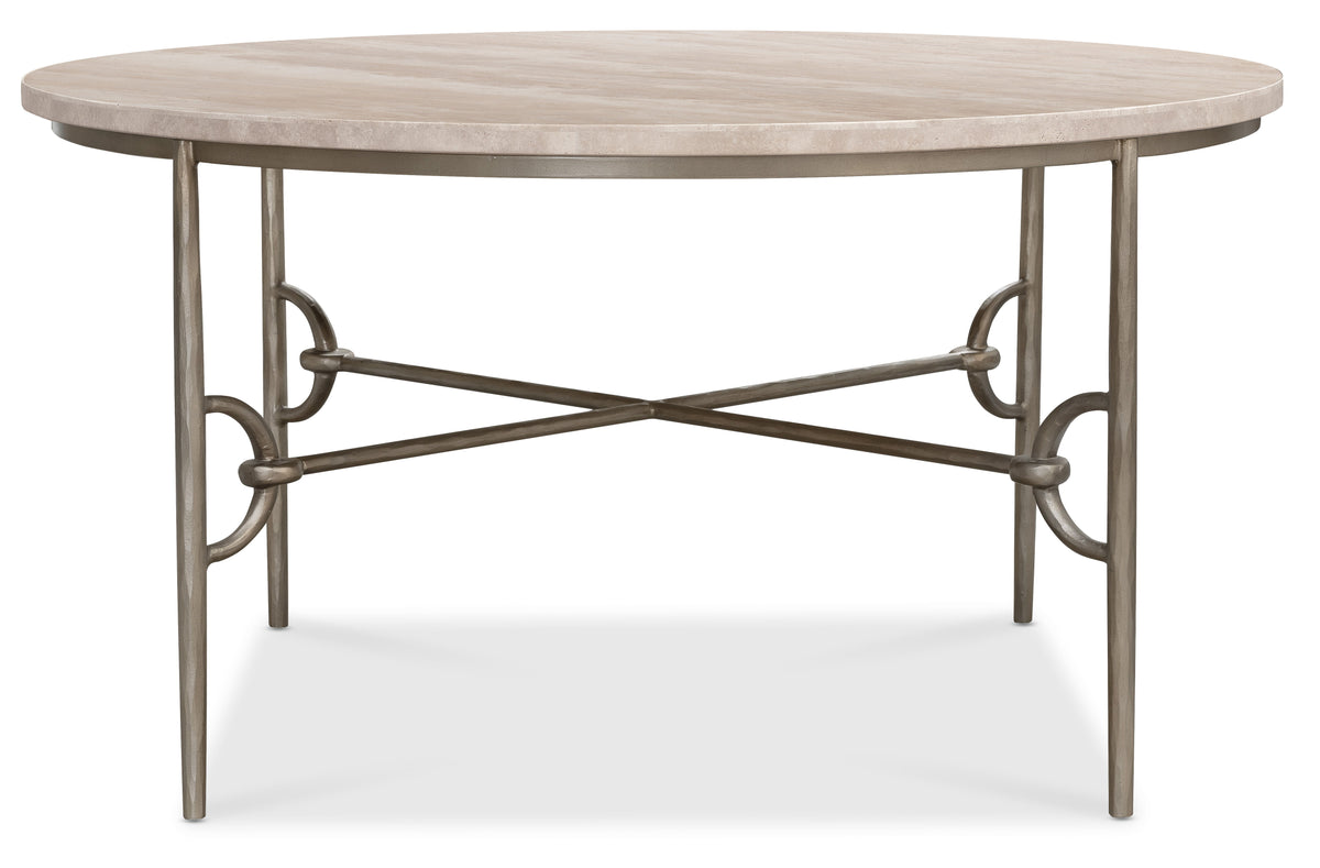 Commerce And Market Table Talk Chat Table Champagne / Gray - Beige / Gray by Hooker Furniture - View 2