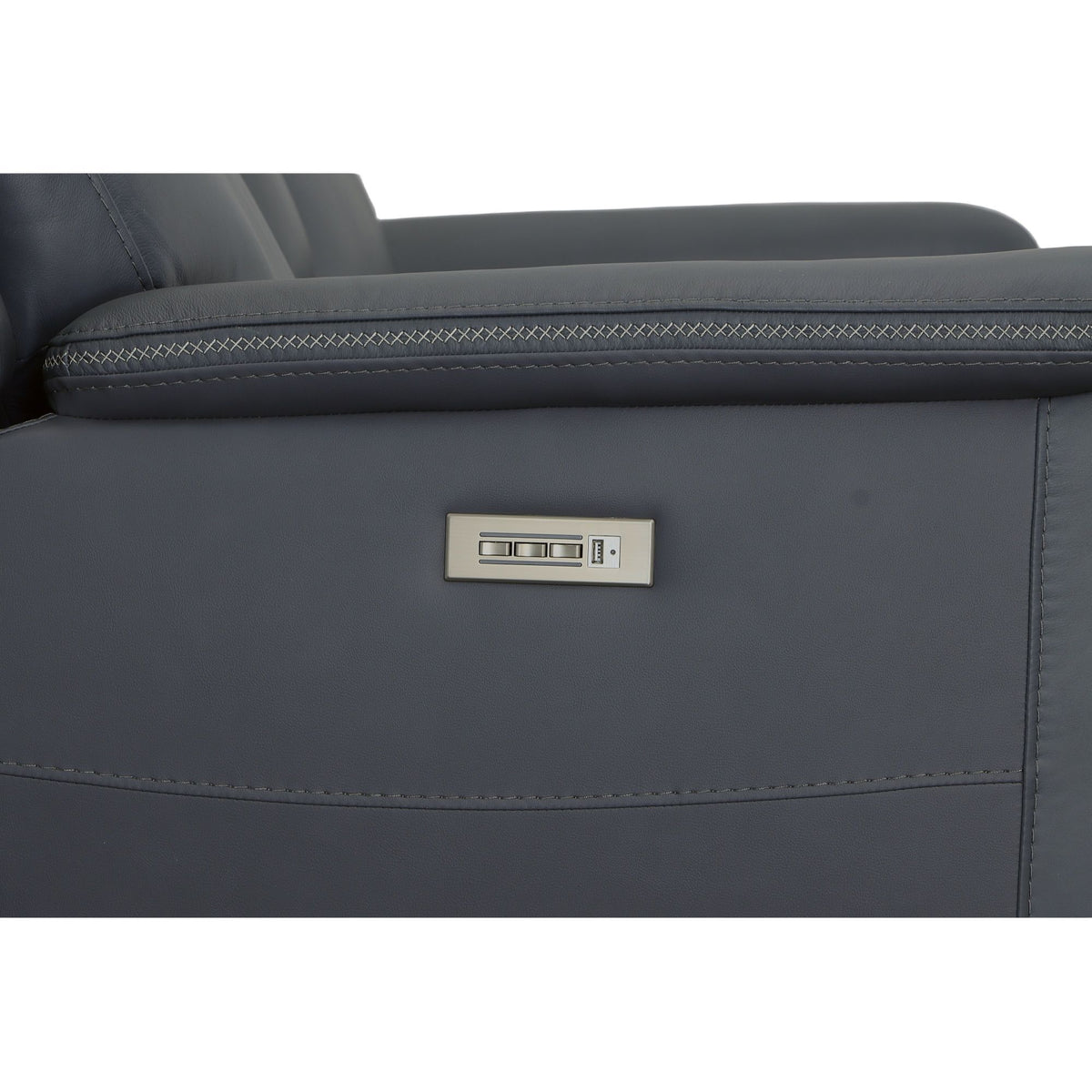Sawyer Power Recl Loveseat With Console, Power Headrests, Lumbar - Marine | Flexsteel