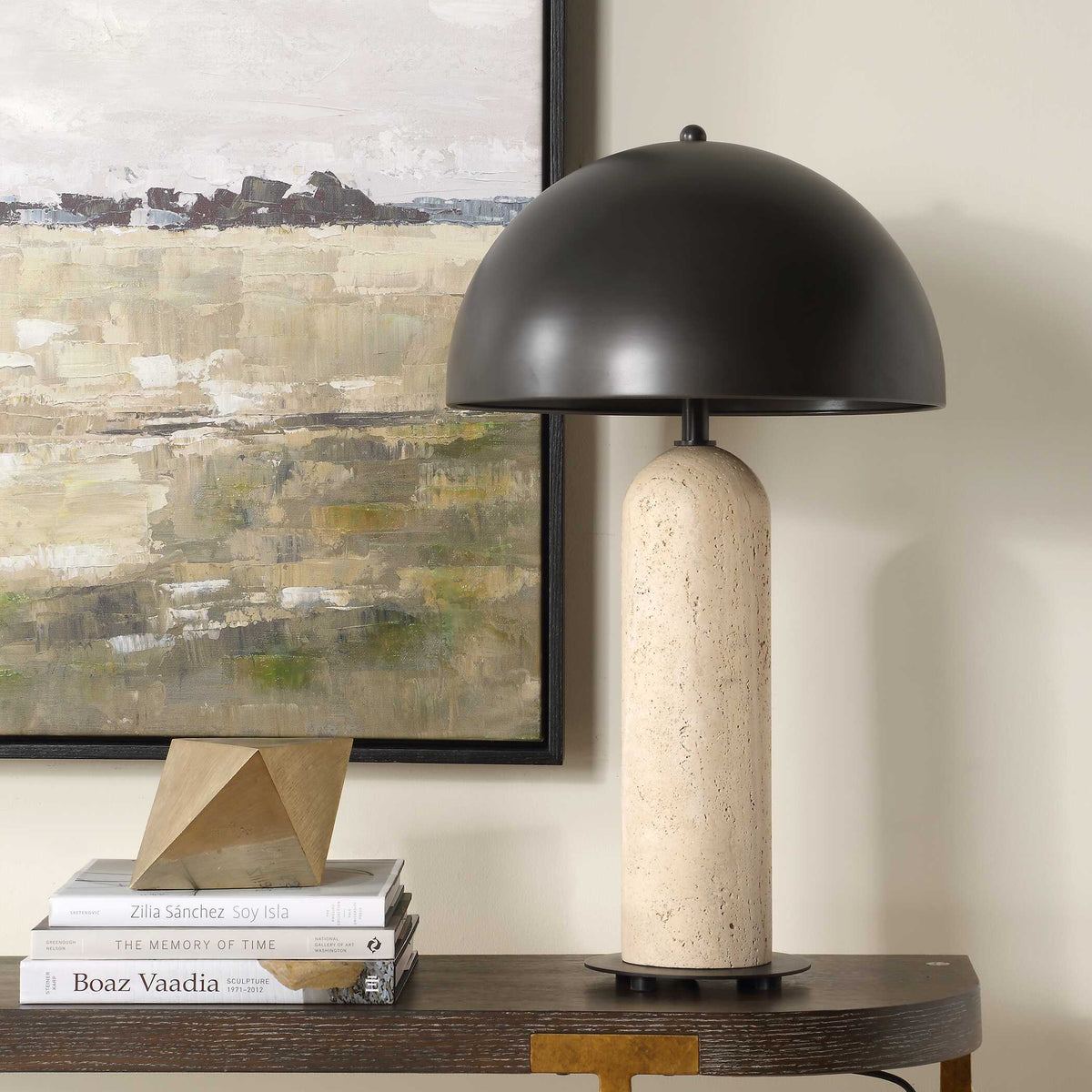 Tanaka Indoor-Outdoor Table Lamp - Black / Beige by Uttermost - View 3