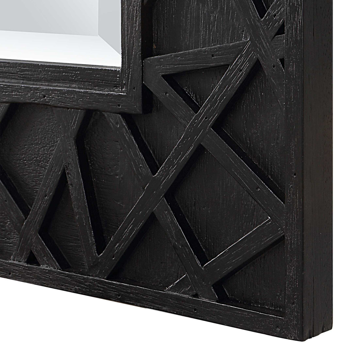 Everest Mirror - Black by Uttermost - View 5