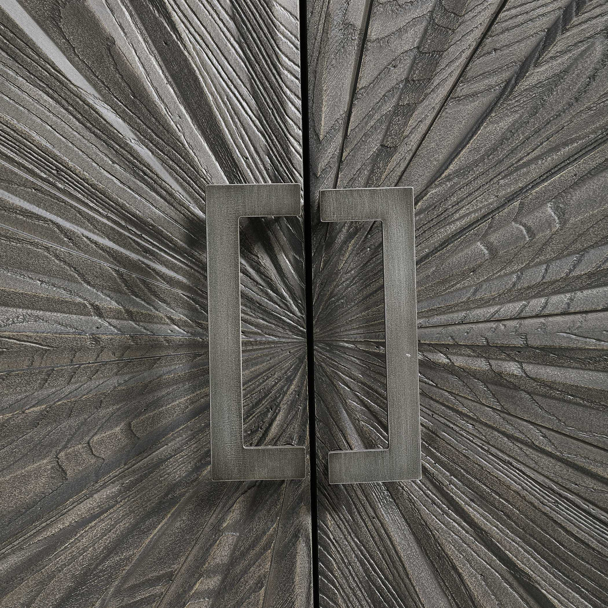 Shield Oak 2 Door Cabinet - Dark Gray by Uttermost - View 7