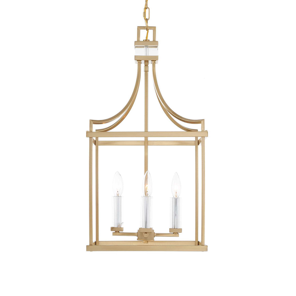 Montreal 4 Light Brass Lantern Pendant - Gold by Uttermost - View 8
