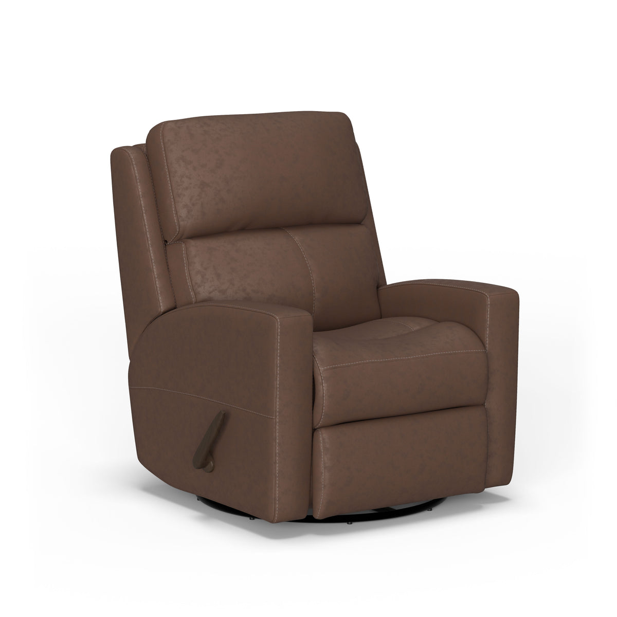 Catalina Transitional Leather Swivel Gliding Recliner | Flexsteel