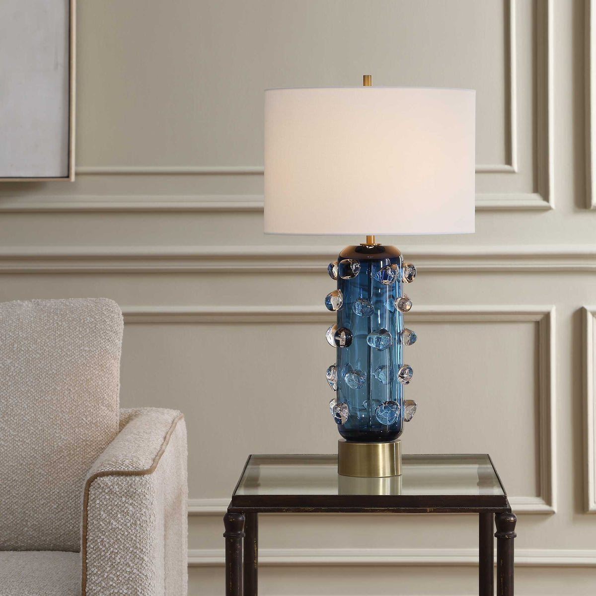 Aura Table Lamp - Blue by Uttermost - View 2