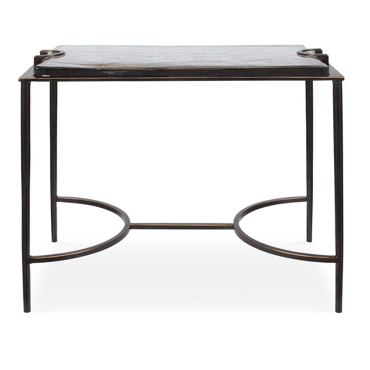 Eisen Textured Glass Accent Table - Bronze by Uttermost - View 1