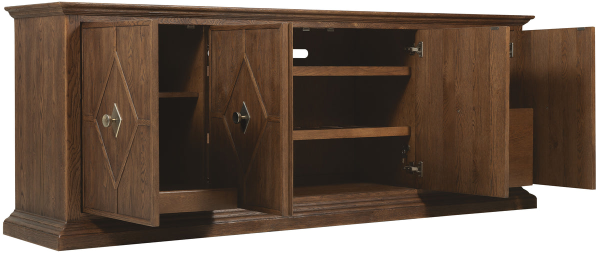 Driftwood Entertainment Credenza Medium Wood - Dark Brown by Hooker Furniture - View 5