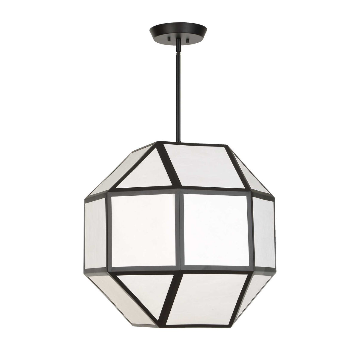 Hoi An 4 Light Geometric Chandelier - Black by Uttermost - View 6