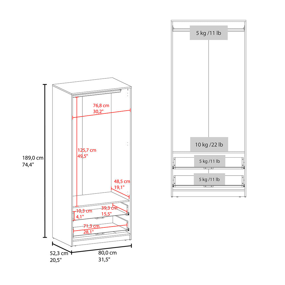 Trappe Armoire, Bedroom, Black - sold by Home Elegance USA