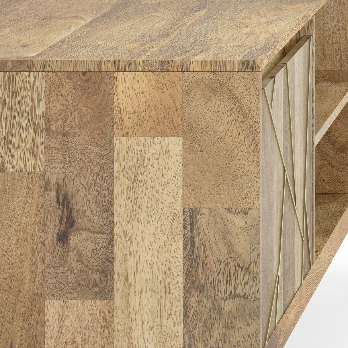 Jager - TV Media Stand - Natural - sold by Home Elegance USA