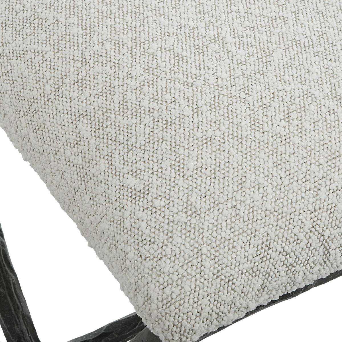 Brisby Fabric Small Bench - Light Gray by Uttermost - View 6