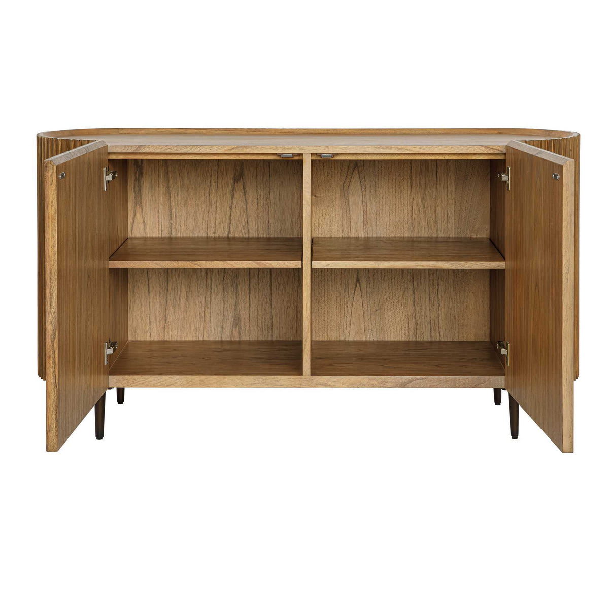 Reese Pleated 2 Door Cabinet Woodtone - Light Brown by Uttermost - View 7