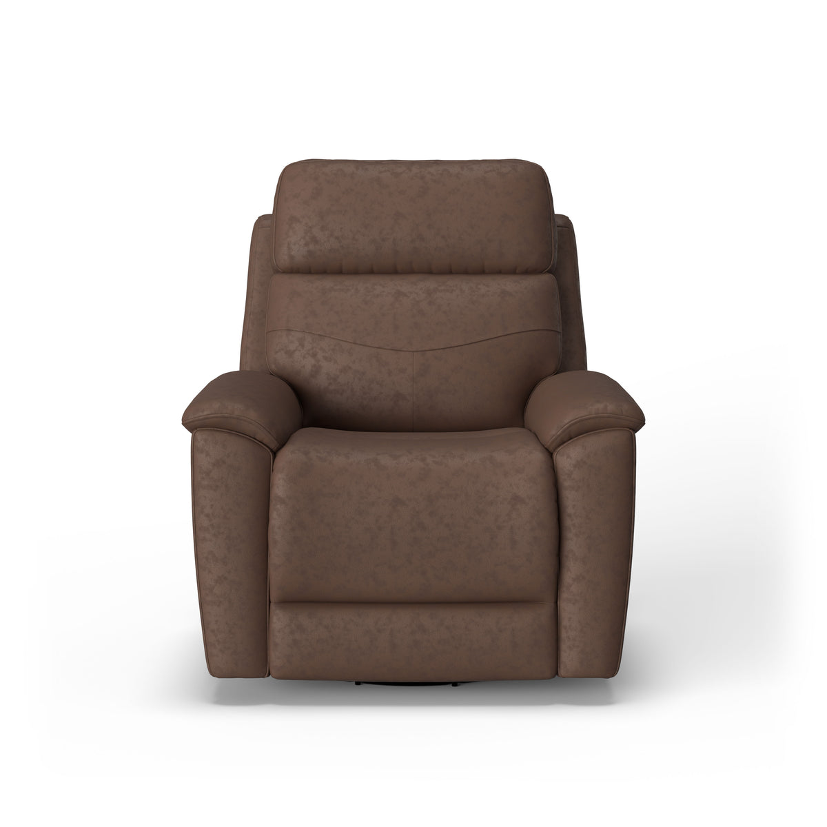 Refined Transitional Leather Power Swivel Gliding Recliner With Power Headrest & Lumbar | Flexsteel