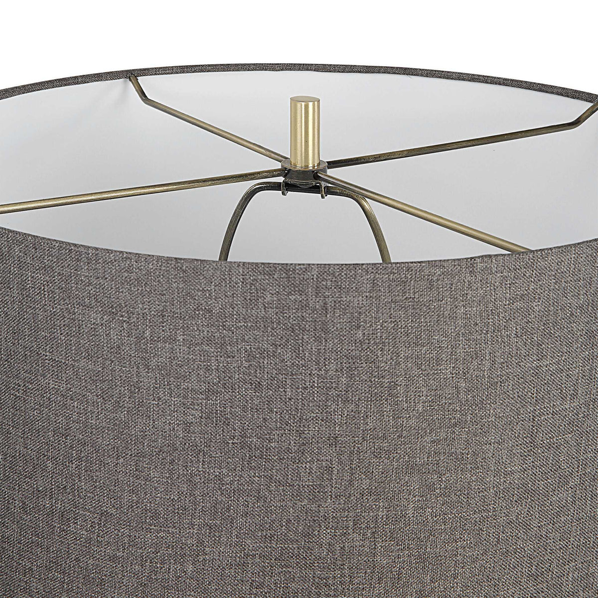 Citadel Marble Table Lamp - Dark Gray / White by Uttermost - View 7