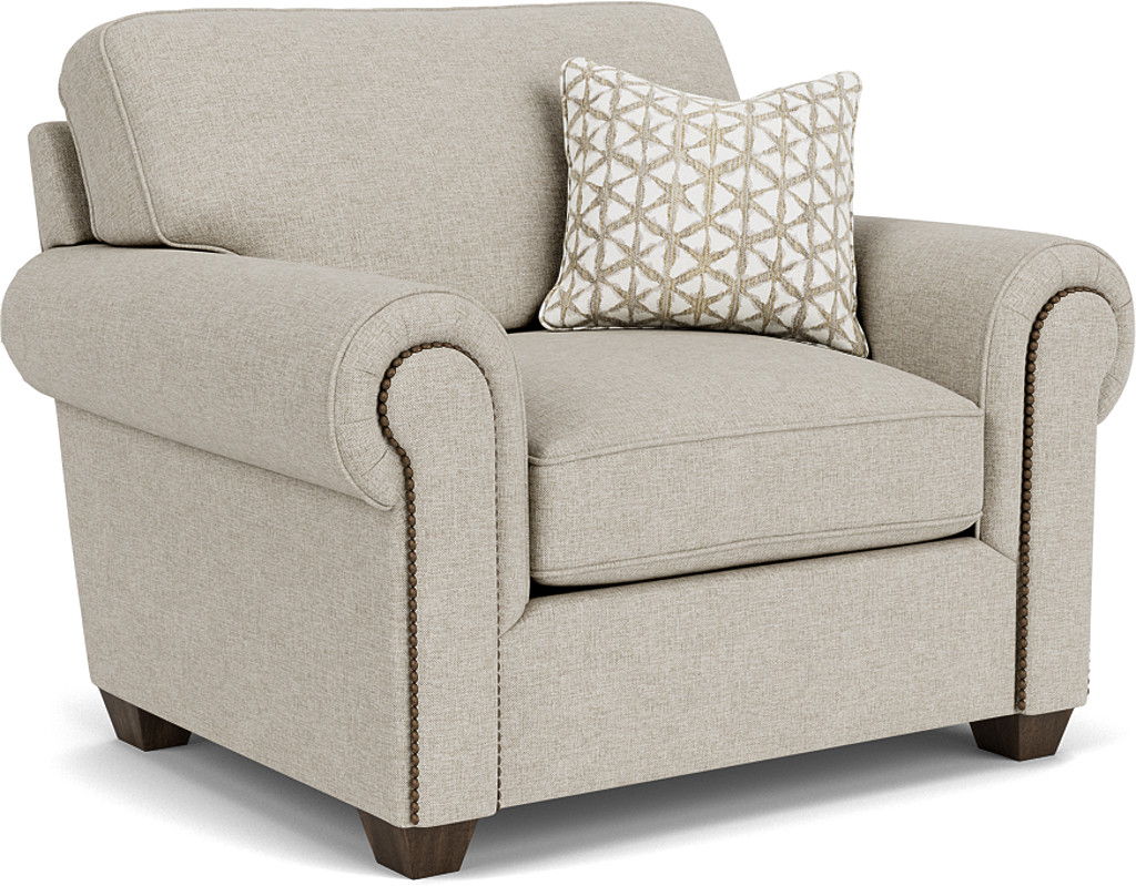 Carson Fabric Chair, Nailhead Trim | Flexsteel