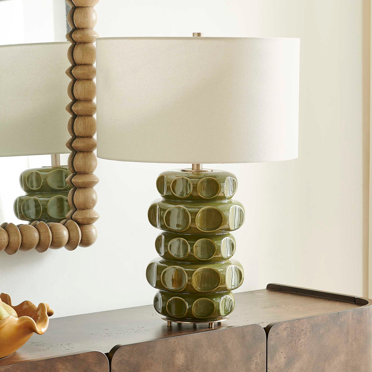 Masau Table Lamp - Green by Uttermost - View 4