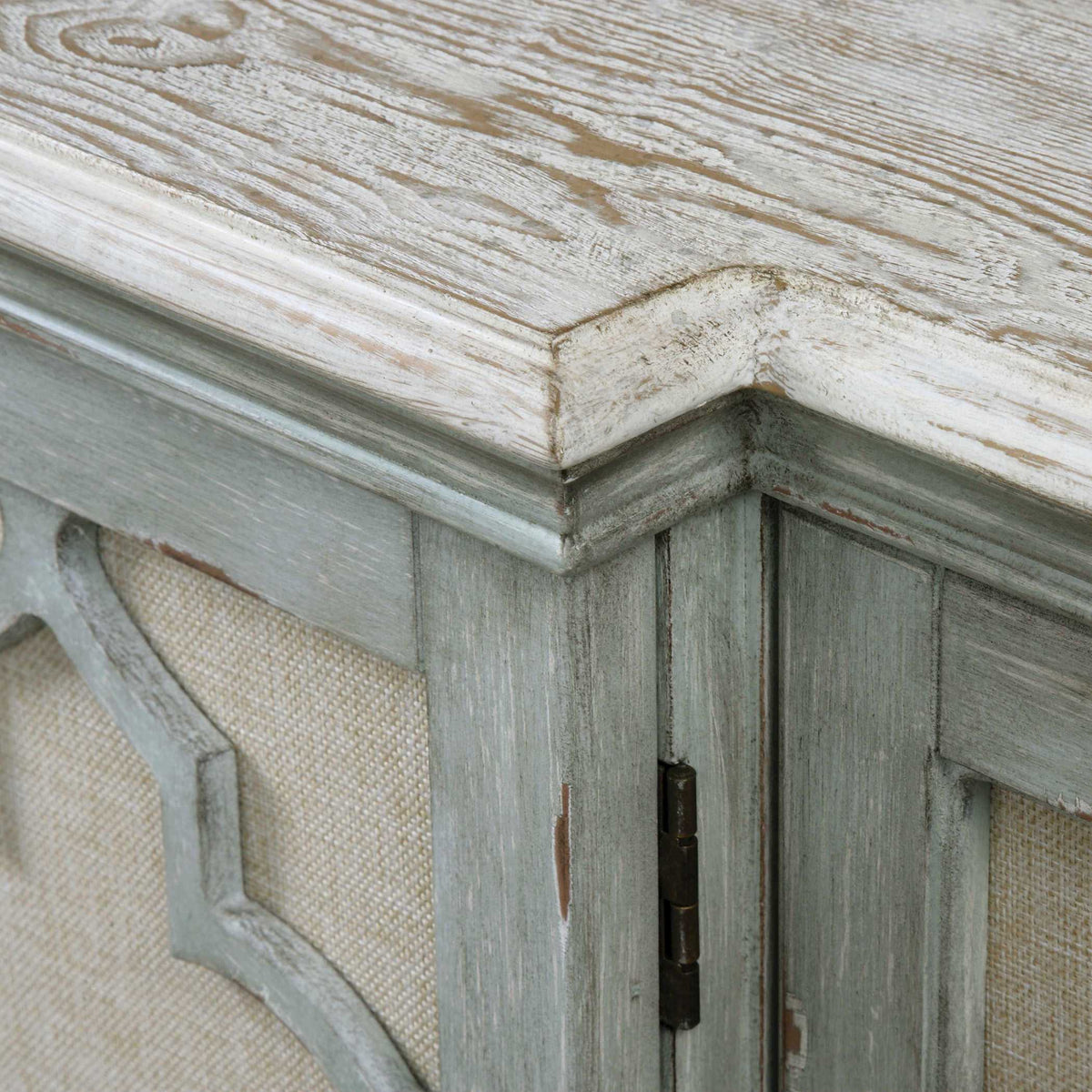 Sophie 4 Door Cabinet Gray - Silver by Uttermost - View 5