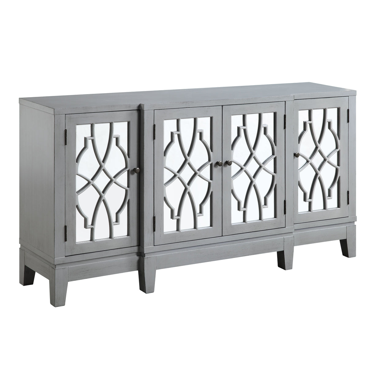 Acme - Magdi Console Cabinet AC00196 Antique Gray Finish