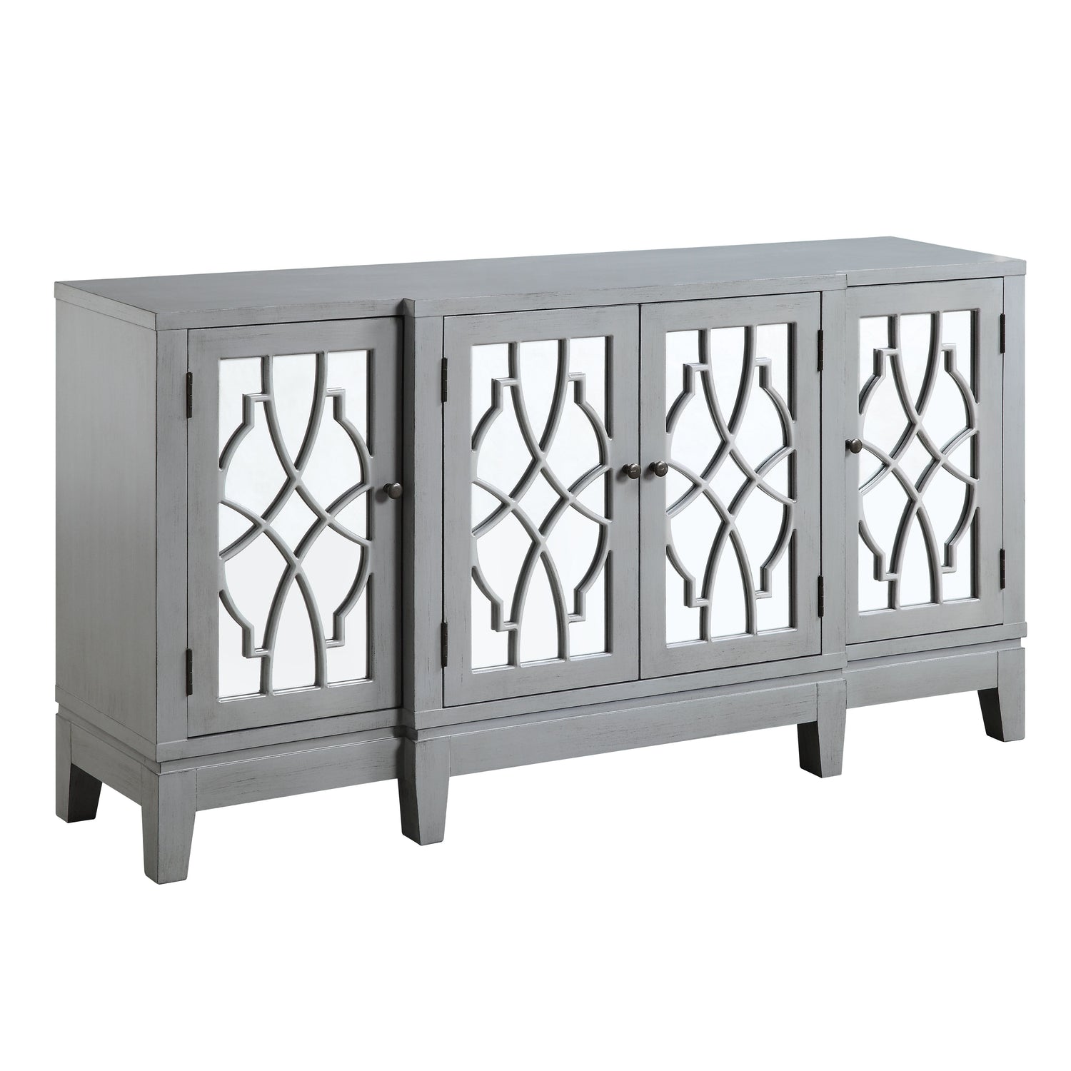 Acme - Magdi Console Cabinet AC00196 Antique Gray Finish