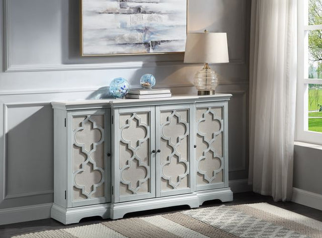 Adelle Console Cabinet AC00279 Light Teal Finish | Acme | Home Elegance USA