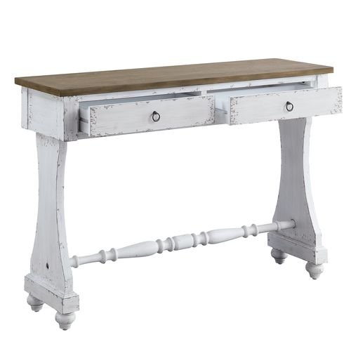 Carminda Console Table AC00281 Antique White Finish | Acme | Home Elegance USA