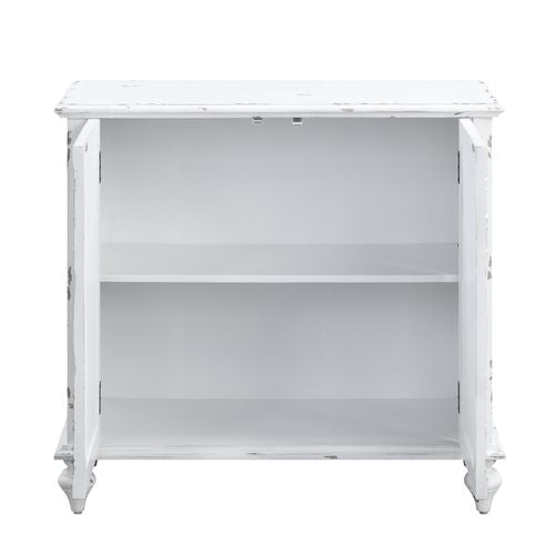 Daray Console Cabinet AC00286 Antique White Finish | Acme | Home Elegance USA
