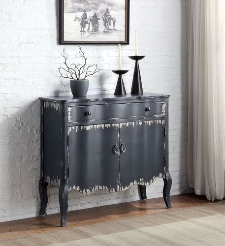 Deianira Console Cabinet AC00287 Antique Gray Finish | Acme | Home Elegance USA
