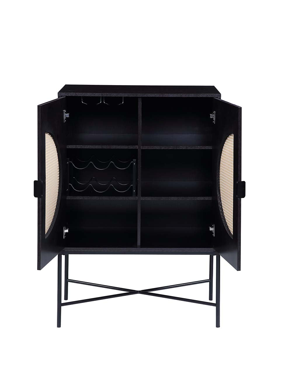 Acme - Colson Wine Cabinet AC01081 Black Finish